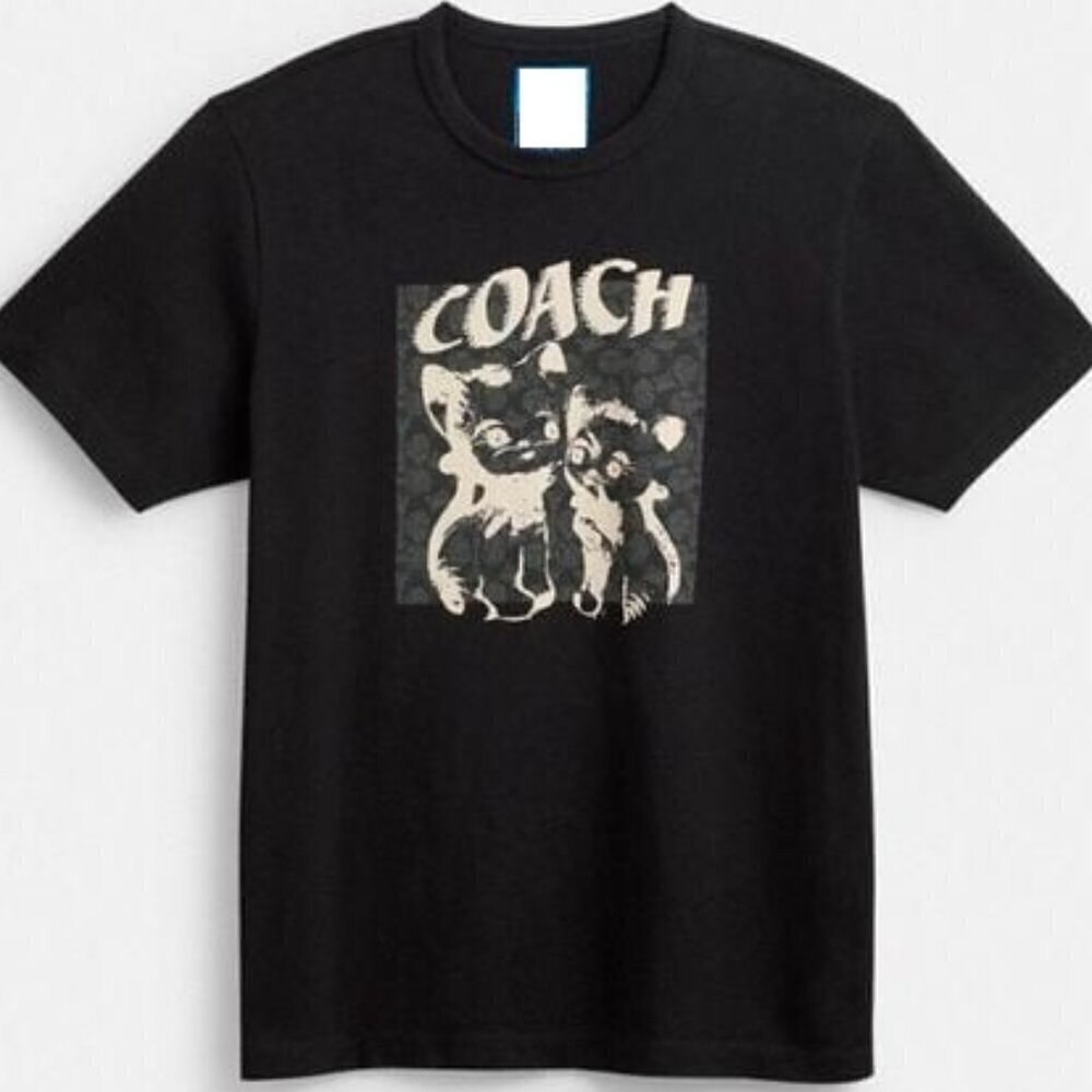 Coach Lil Nas X Drop Signature Cats Music Fan Graphic Tee T-Shirt